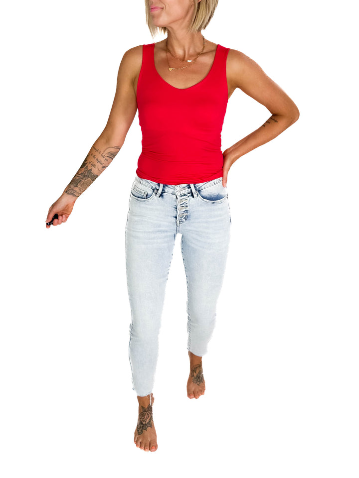 MICA Tanis High Rise Tummy Control Skinny Jeans- LIGHT BLUE-FINAL SALE *31*