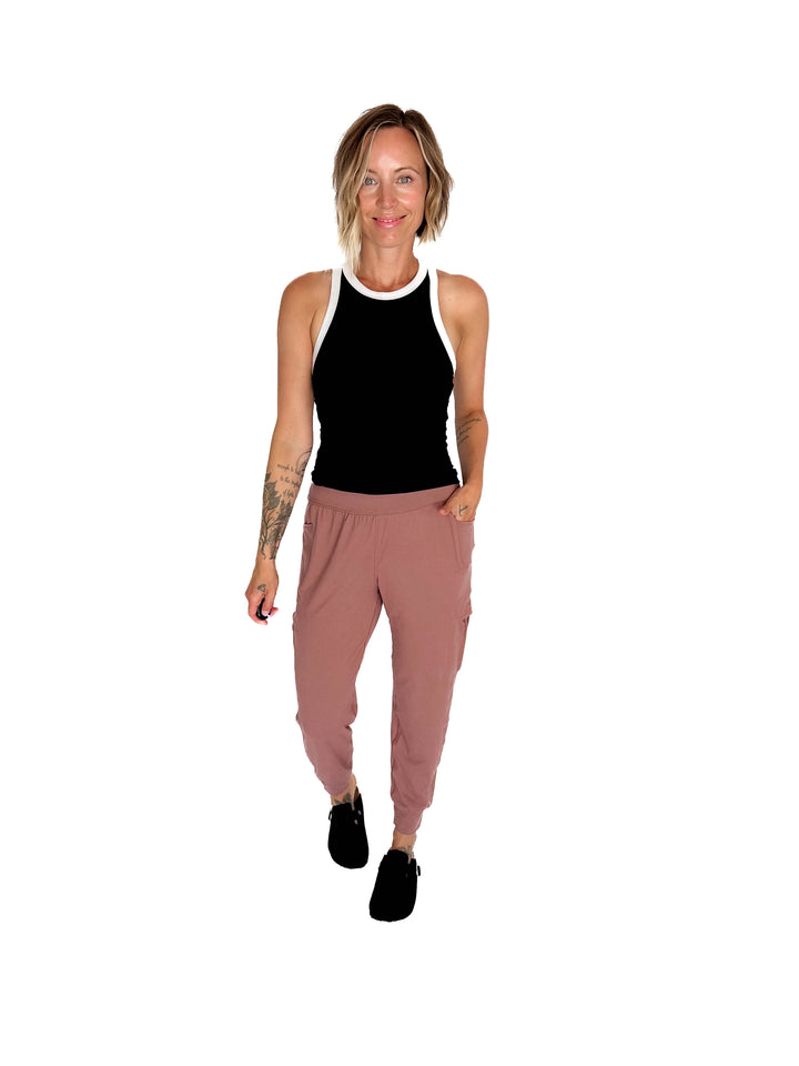Only The Best Butter Jogger- CLAY ROSE-FINAL SALE