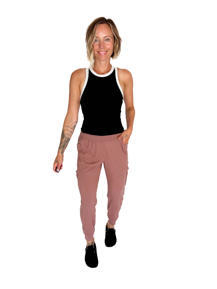 Only The Best Butter Jogger- CLAY ROSE-FINAL SALE