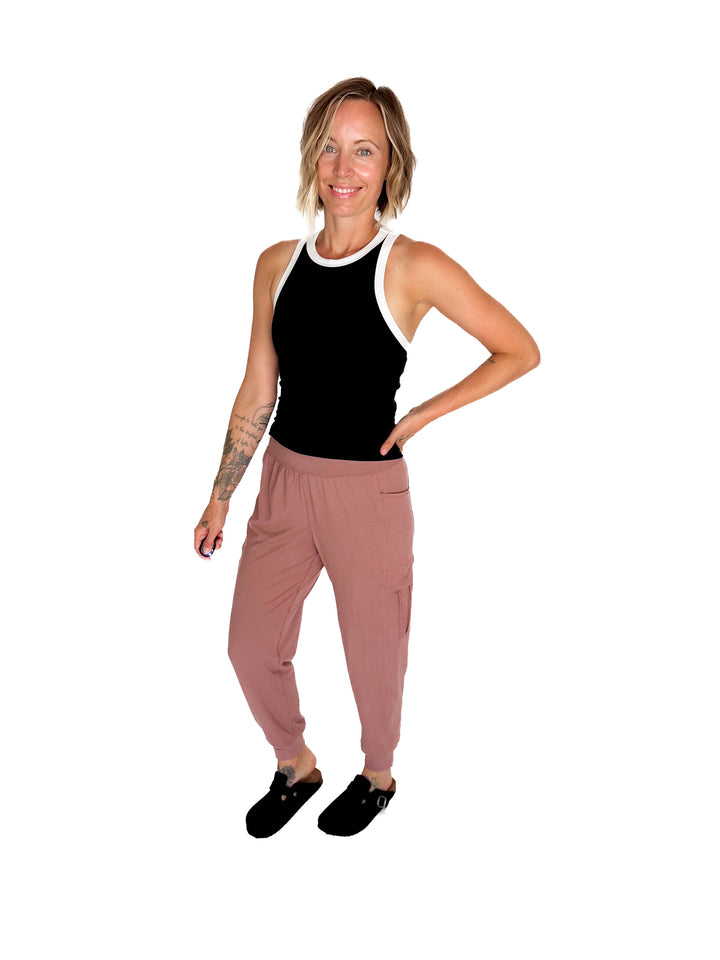 Only The Best Butter Jogger- CLAY ROSE-FINAL SALE