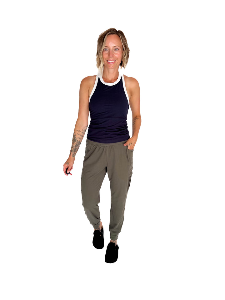 Only The Best Butter Jogger- GREY SAGE-FINAL SALE