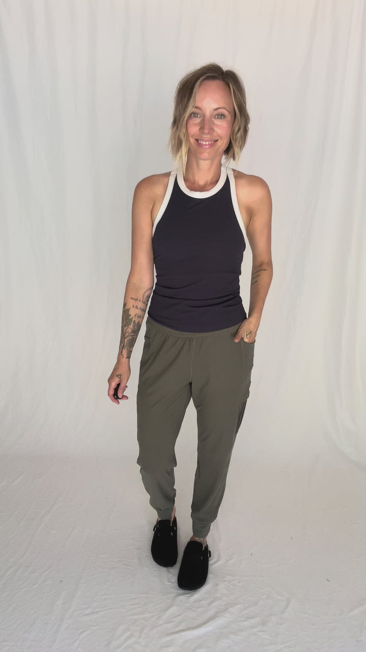 Only The Best Butter Jogger- GREY SAGE-FINAL SALE