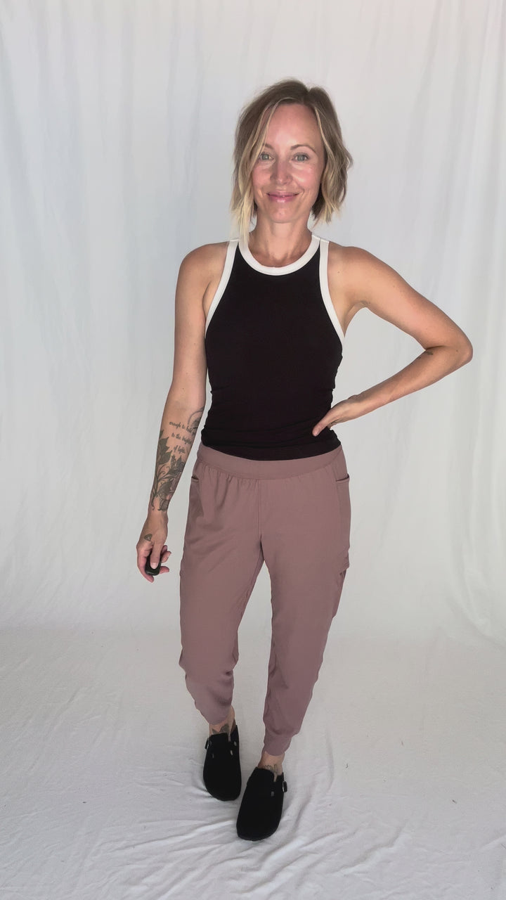 Only The Best Butter Jogger- CLAY ROSE-FINAL SALE