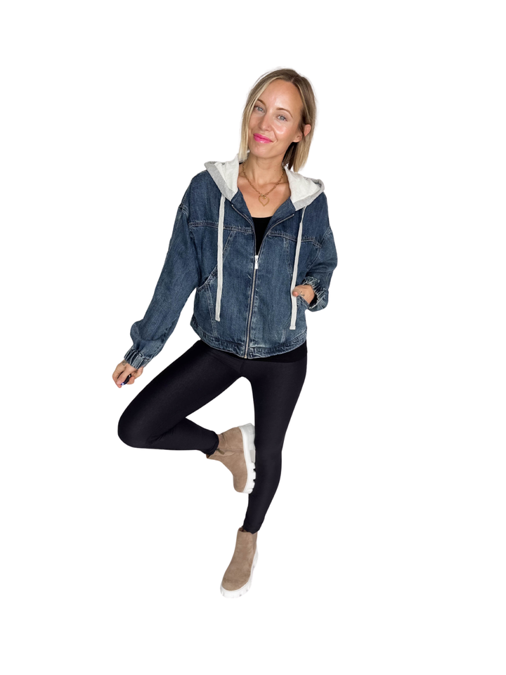 Plato Denim Hoodie Jacket