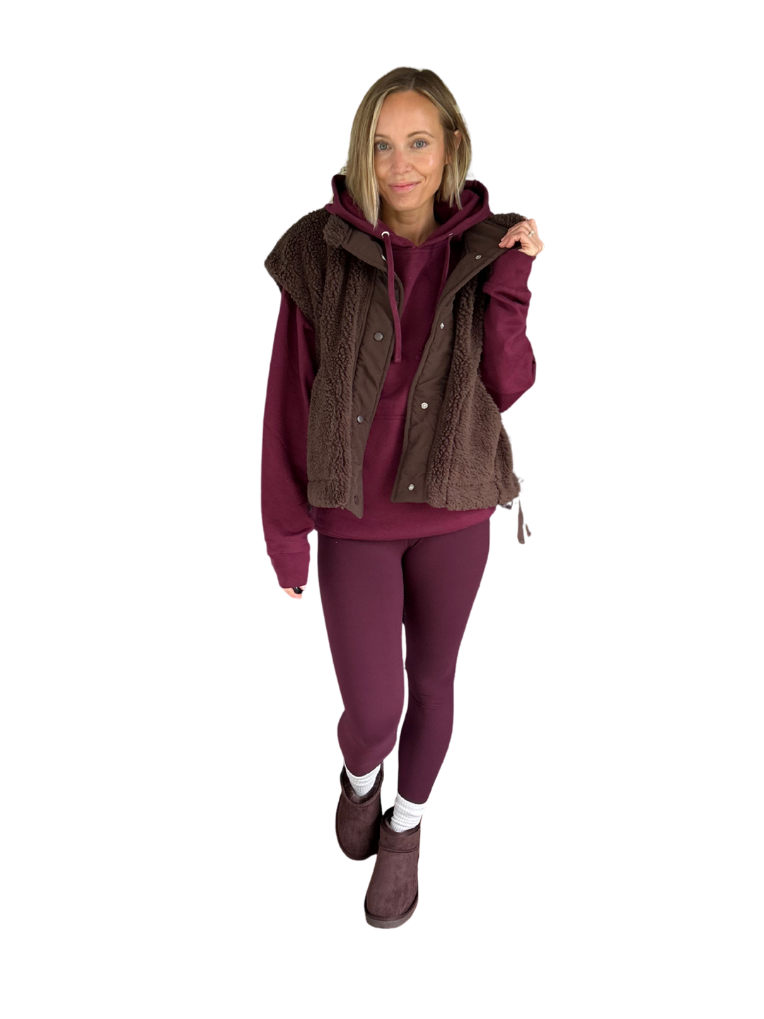 Toasty Sherpa Vest- BROWN