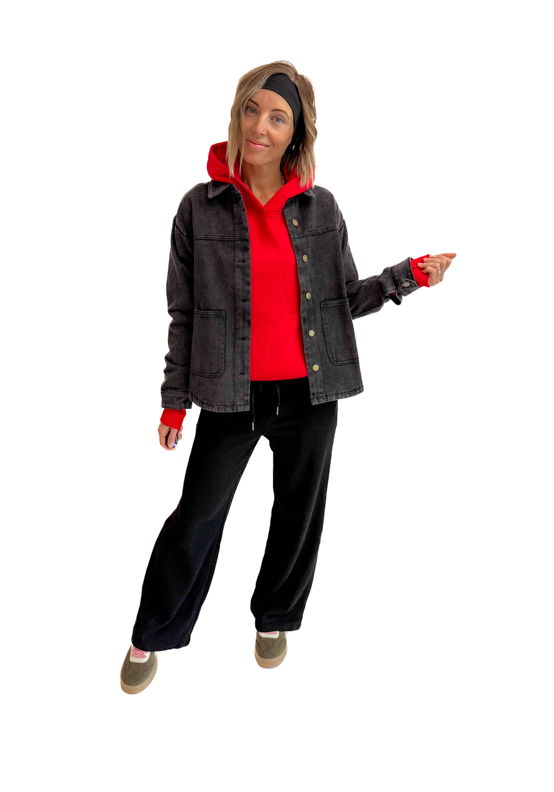 Patina Vintage Denim Jacket- BLACK