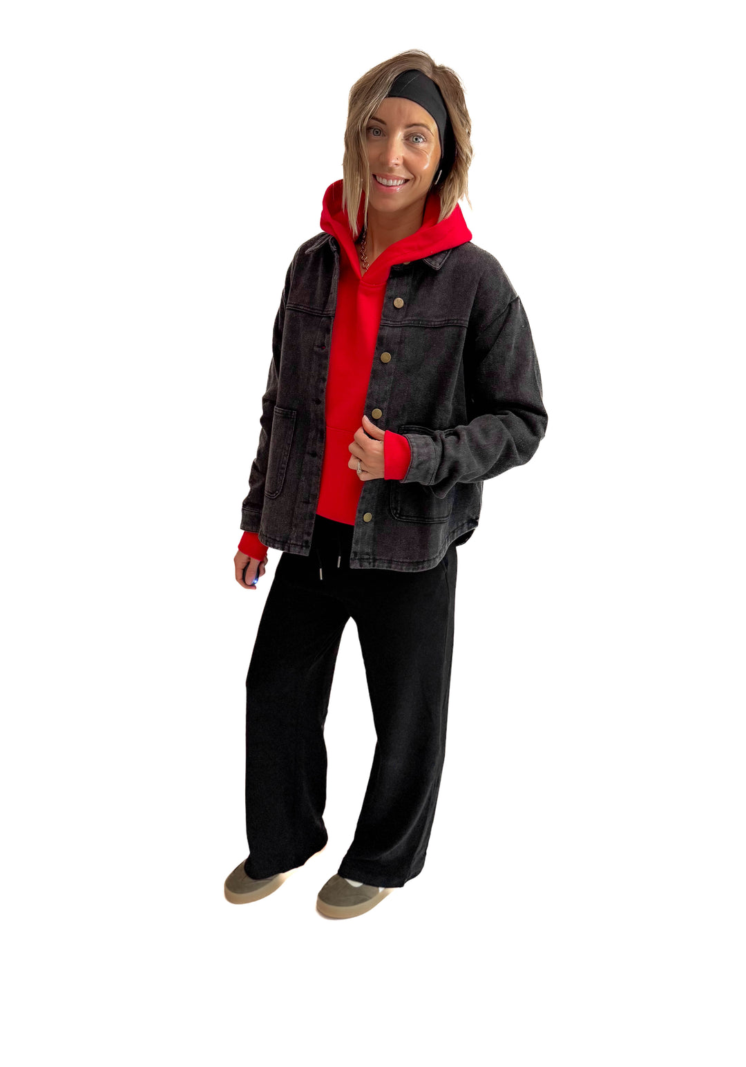 Patina Vintage Denim Jacket- BLACK