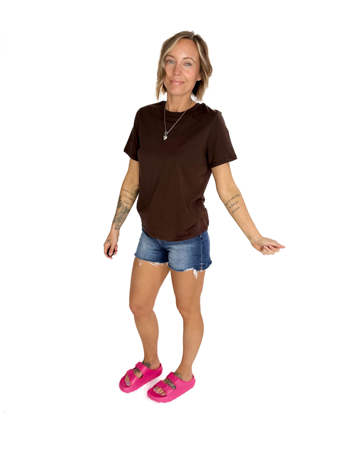 ONLY Percy T-Shirt- Hot Fudge-FINAL SALE