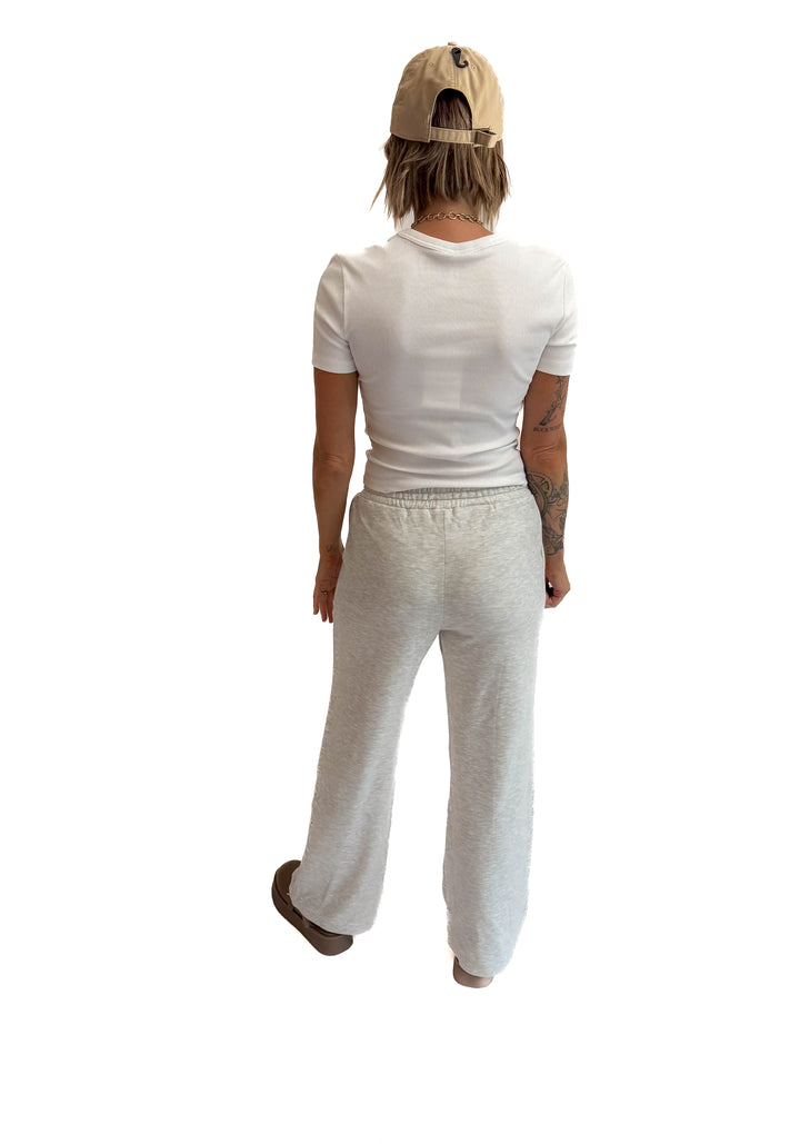 Bliss Brushed Fleece Lounge Pants- GREY