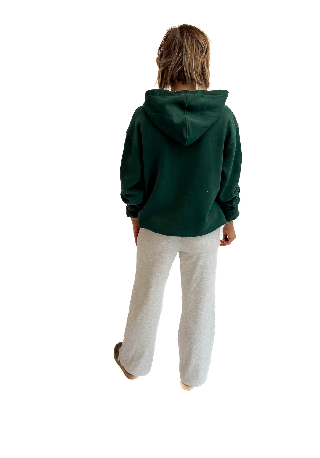Dami Cloud Fleece Hoodie- HUNTER GREEN