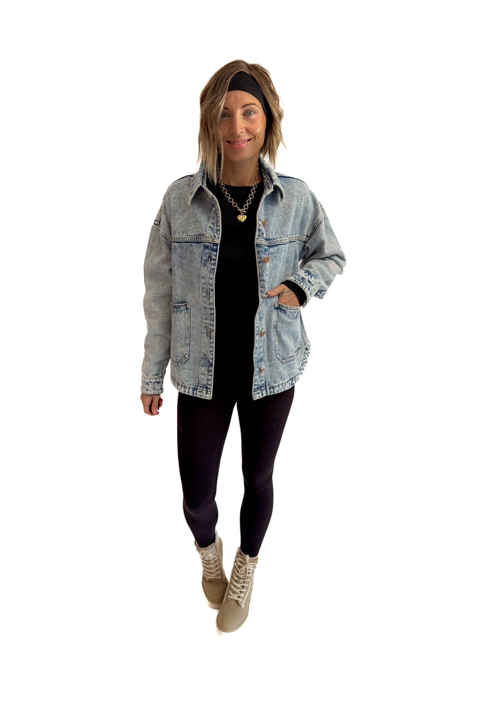 Petra Vintage Denim Jacket- ACID WASH