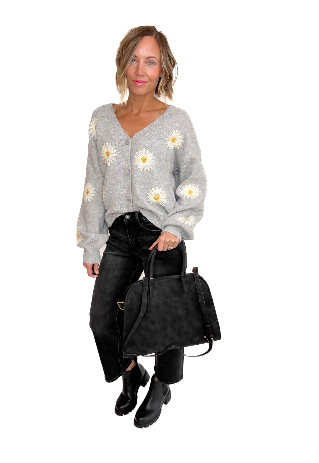 Nirvana Nubuck Tote- BLACK