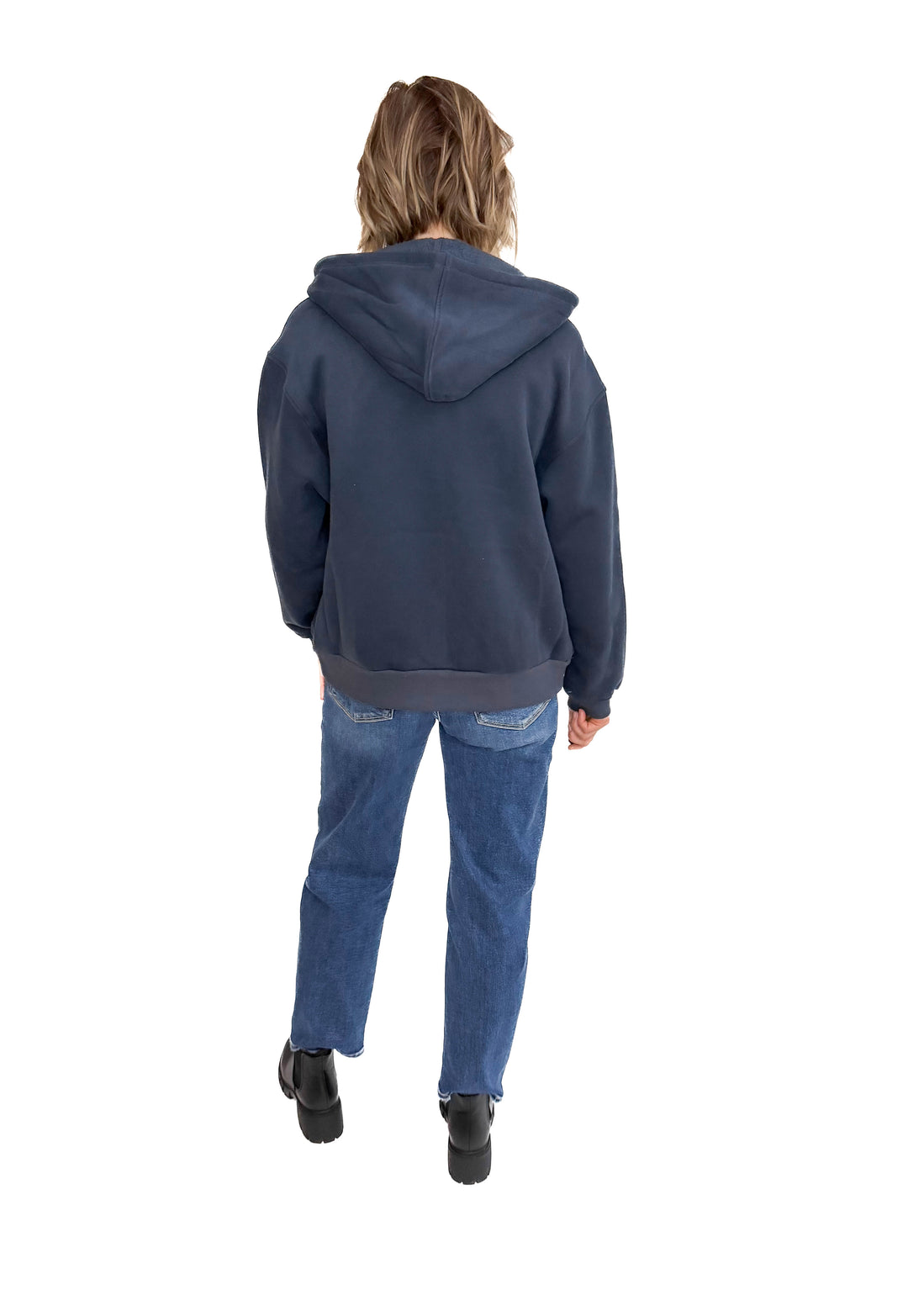 Baillie Premium Cloud Fleece Zip Hoodie- NAVY