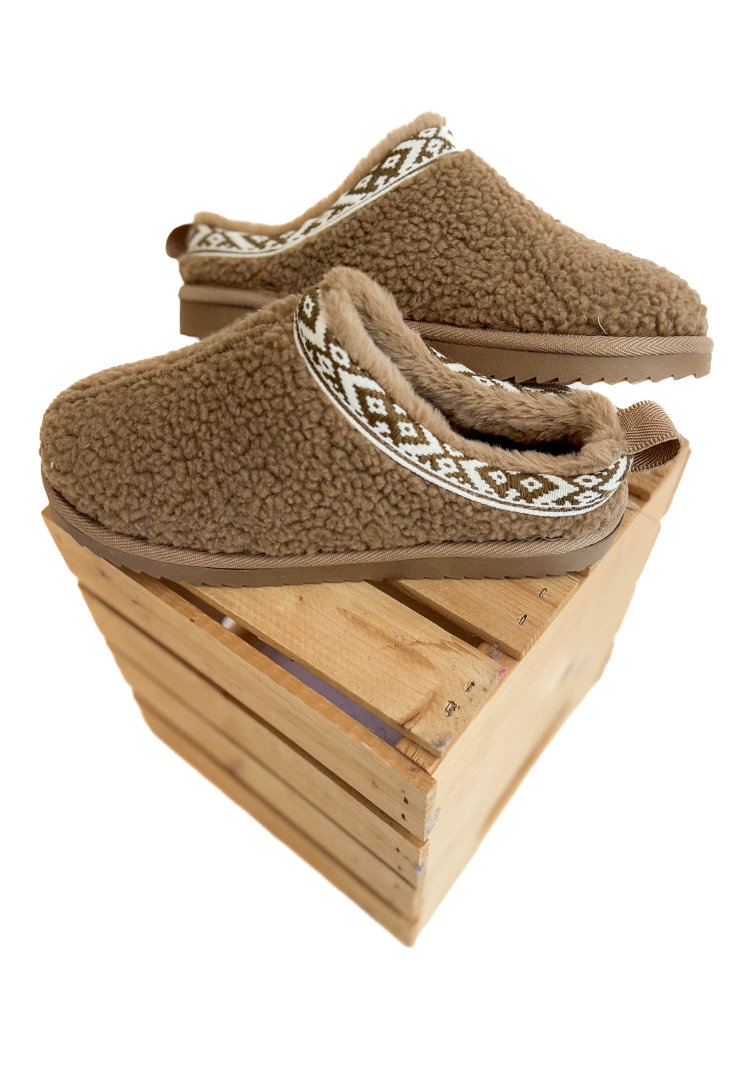 Aymie Sherpa Slip- TEDDY BROWN