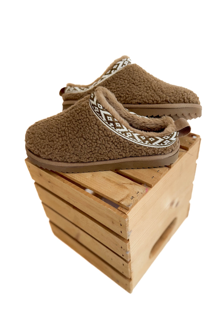 Aymie Sherpa Slip- TEDDY BROWN