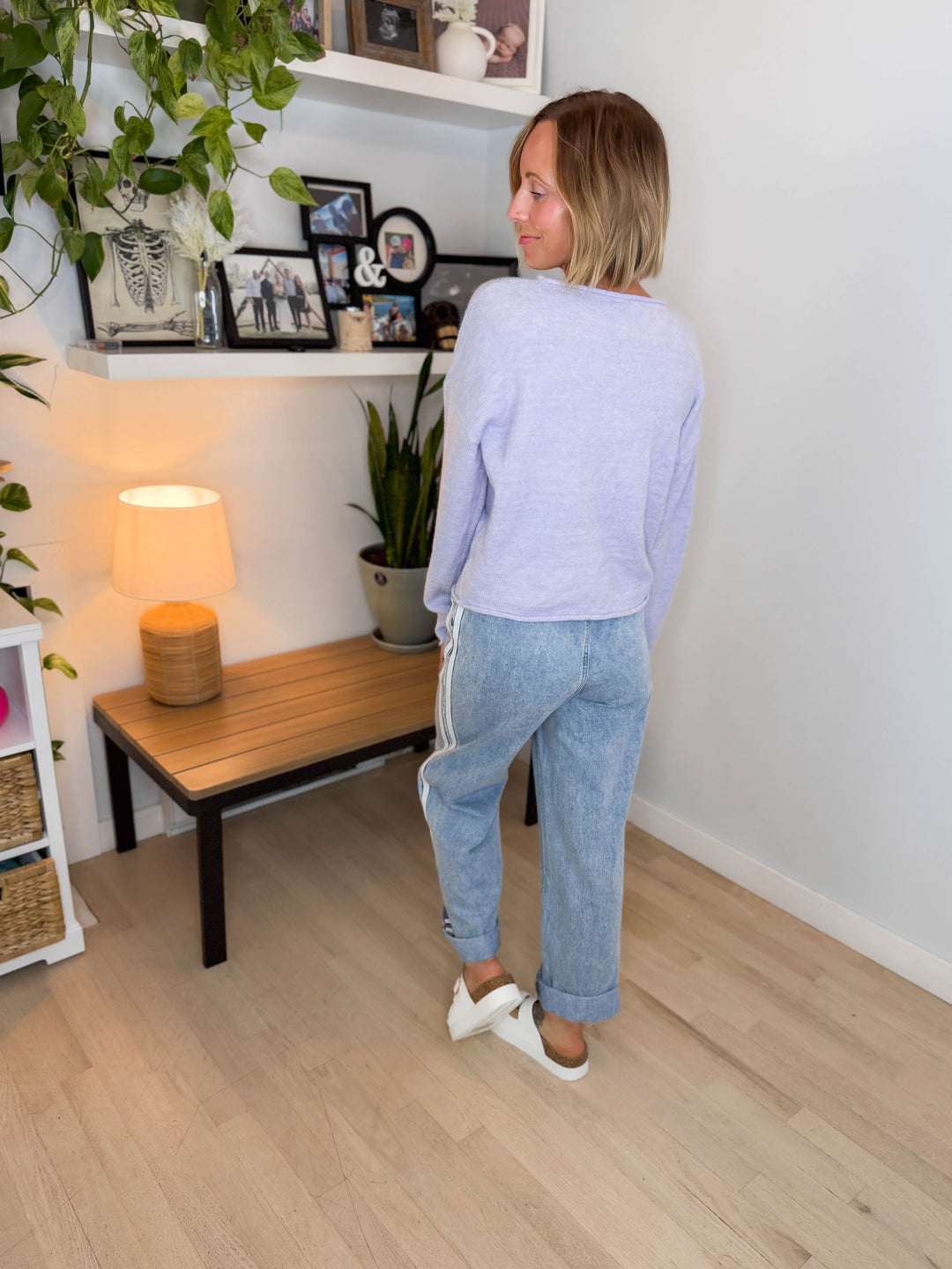 Lo Knit Sweater- BLUEBERRY