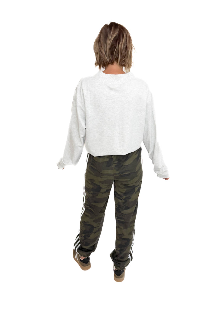 Viper Side Lines Camo Track Pants- CAMO/WHITE