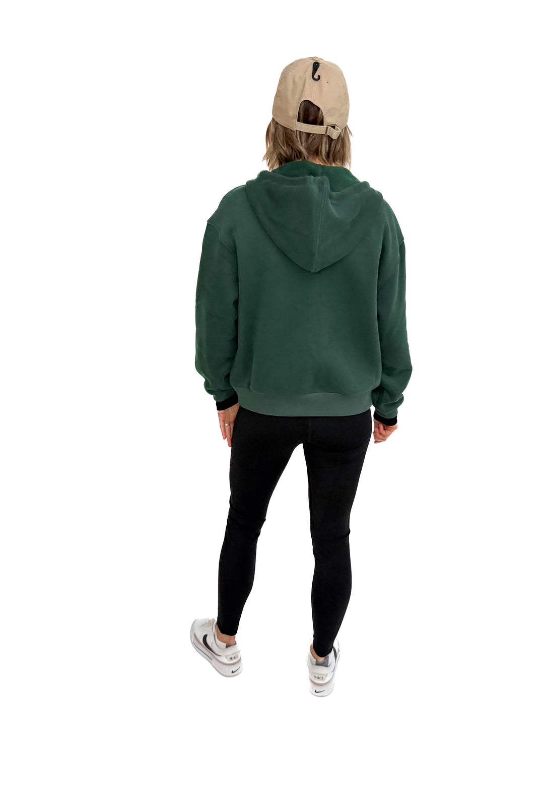 Baillie Premium Cloud Fleece Zip Hoodie- DARK GREEN