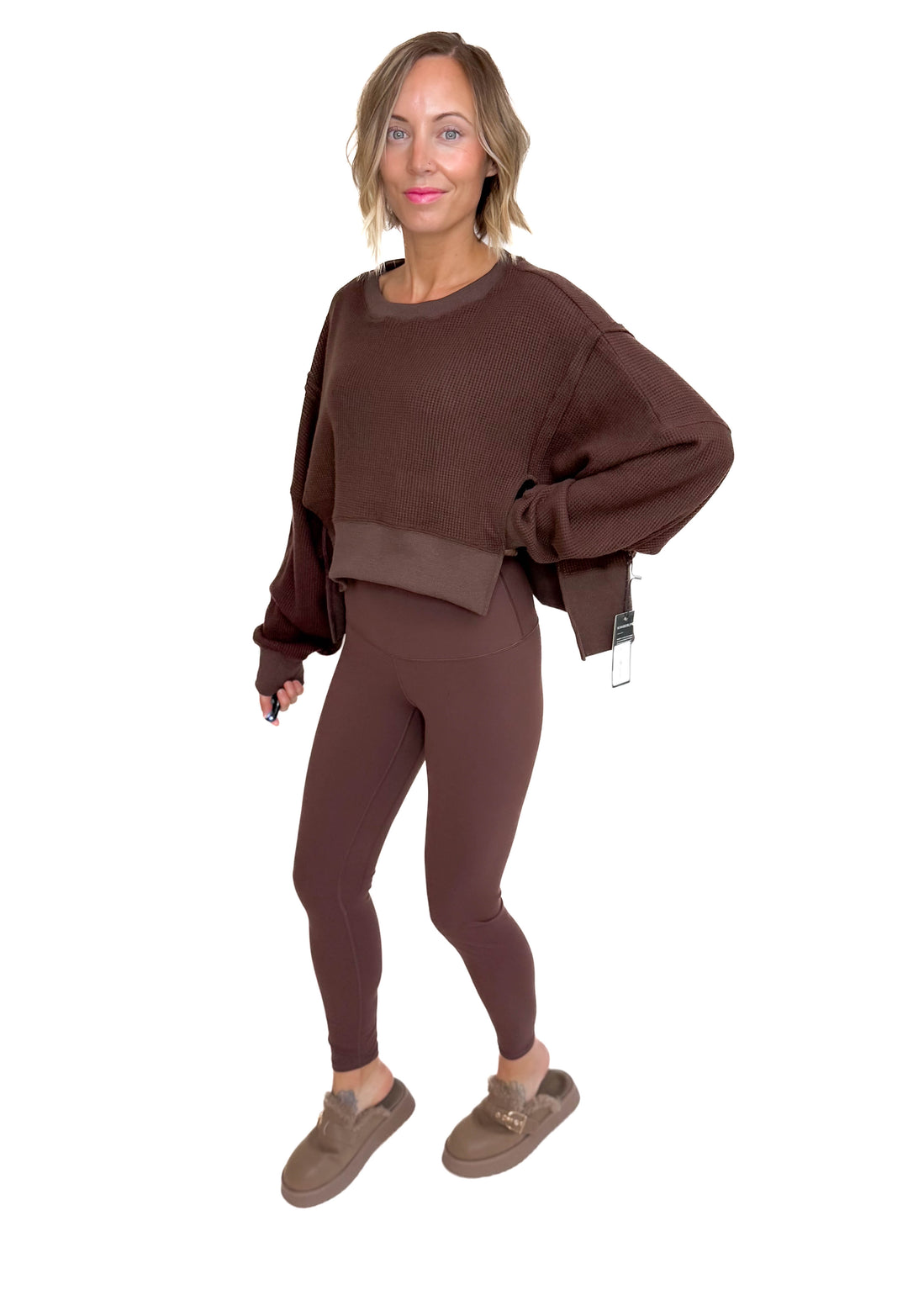 Mode Align High Waist Leggings- CHOCOLATE BROWN