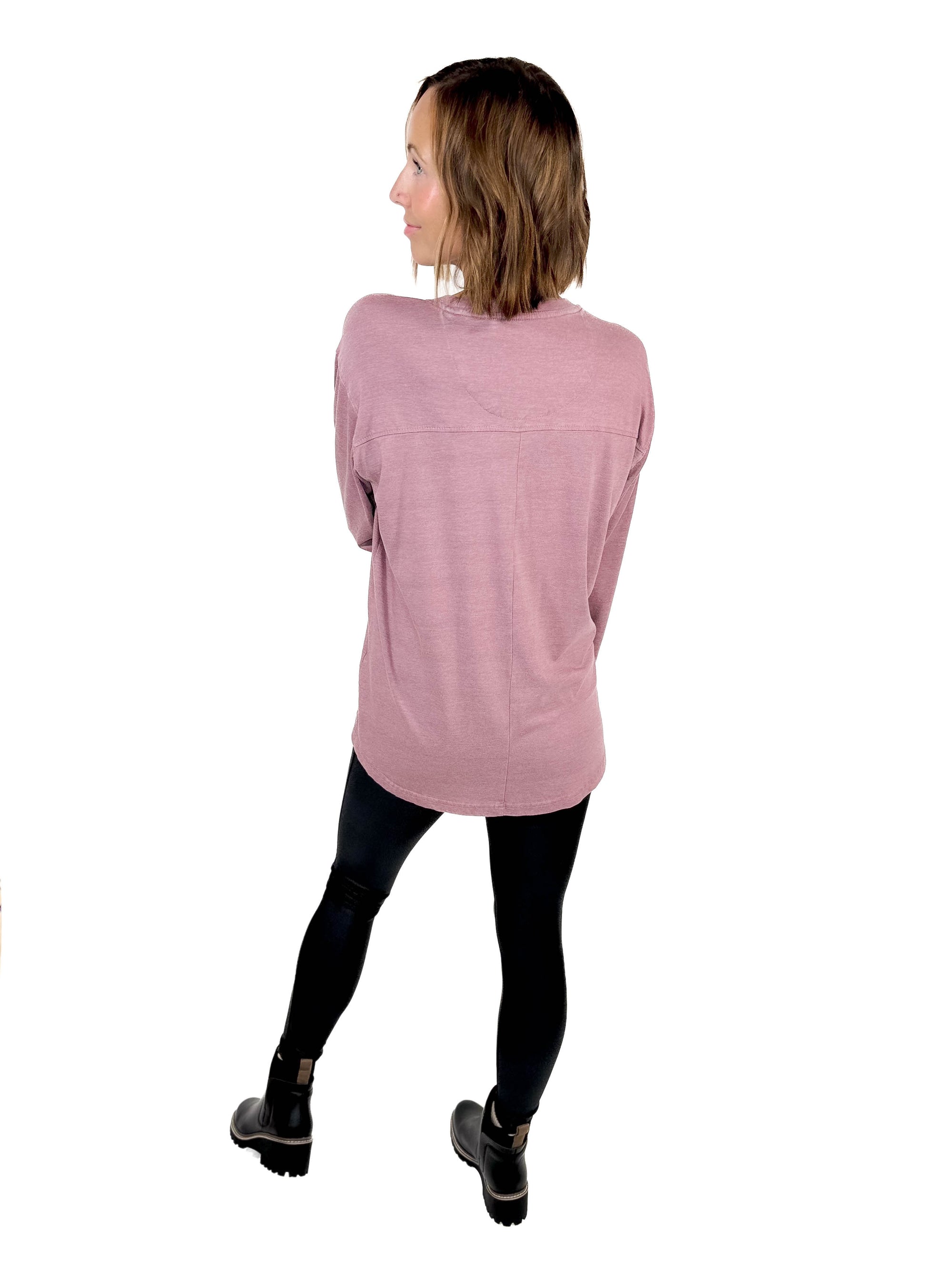 Piston Long Sleeve- MAUVE -FINAL SALE