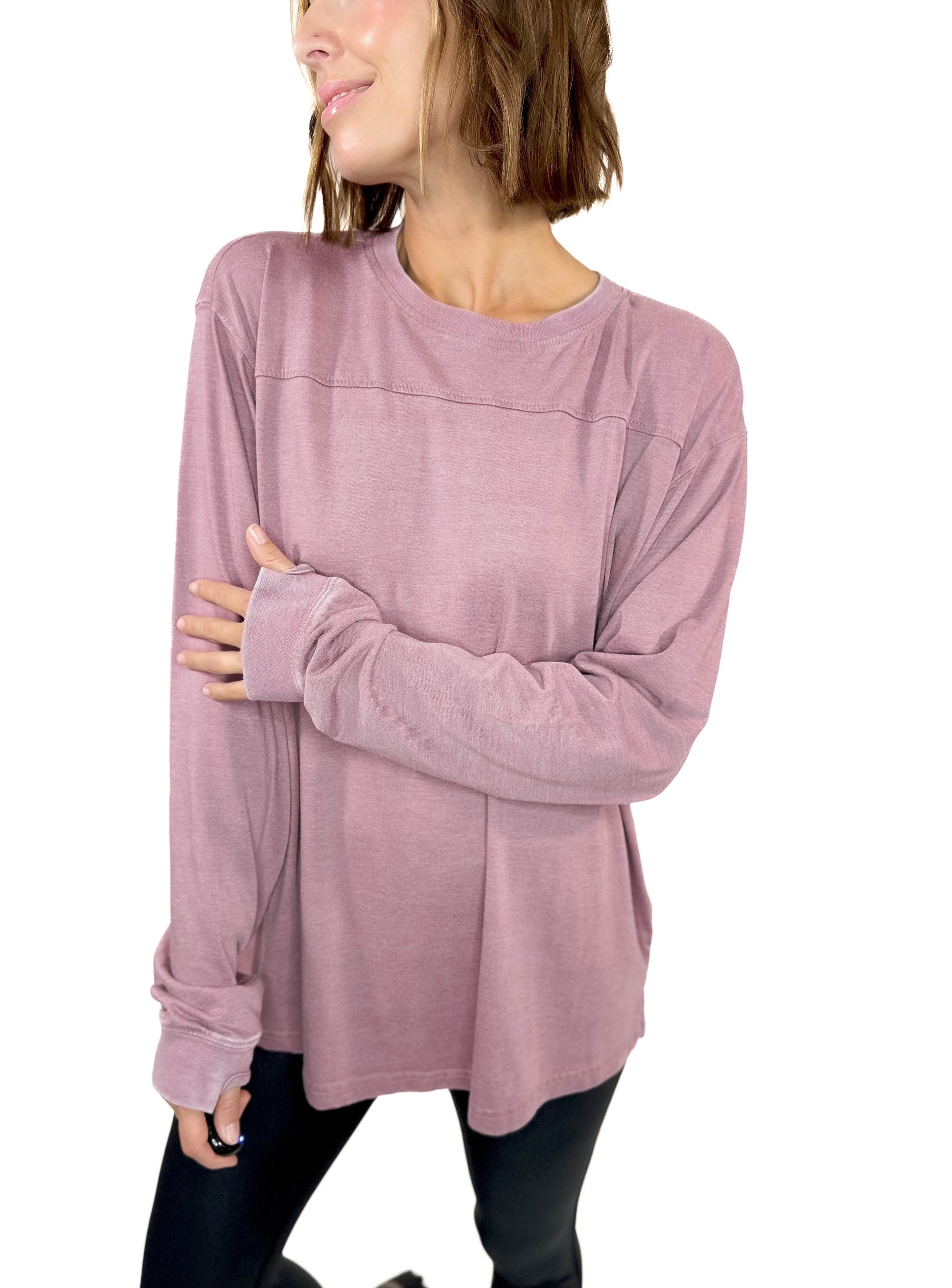 Piston Long Sleeve- MAUVE -FINAL SALE