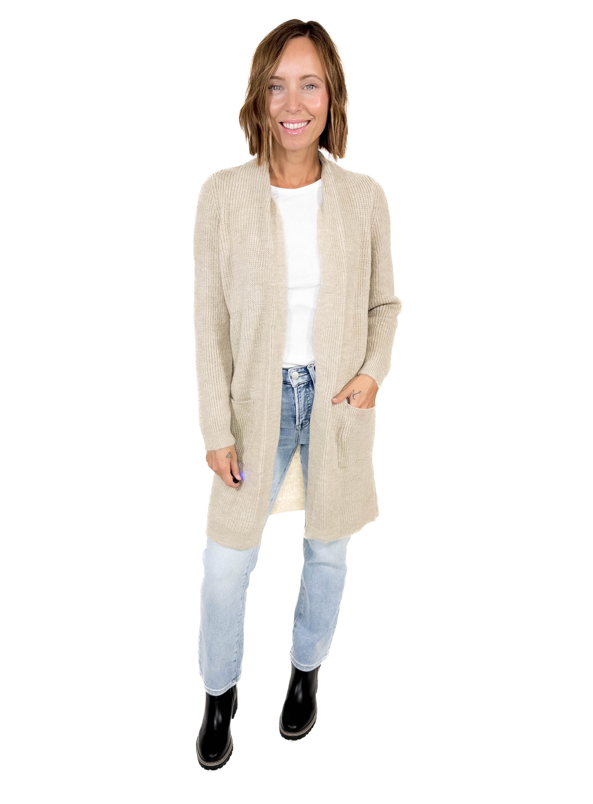 ONLY Jade Cardigan- OATMEAL-FINAL SALE