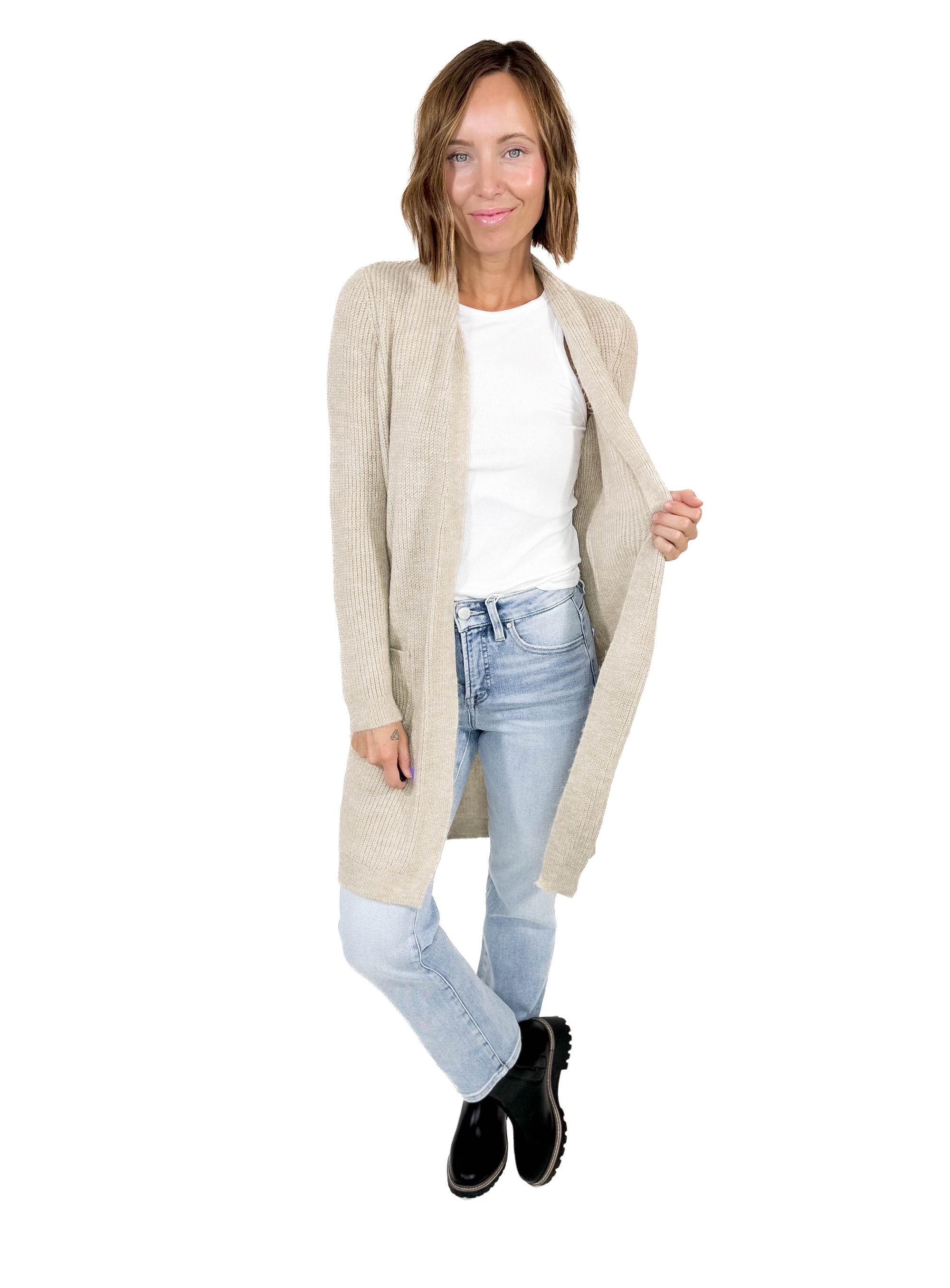 ONLY Jade Cardigan- OATMEAL-FINAL SALE