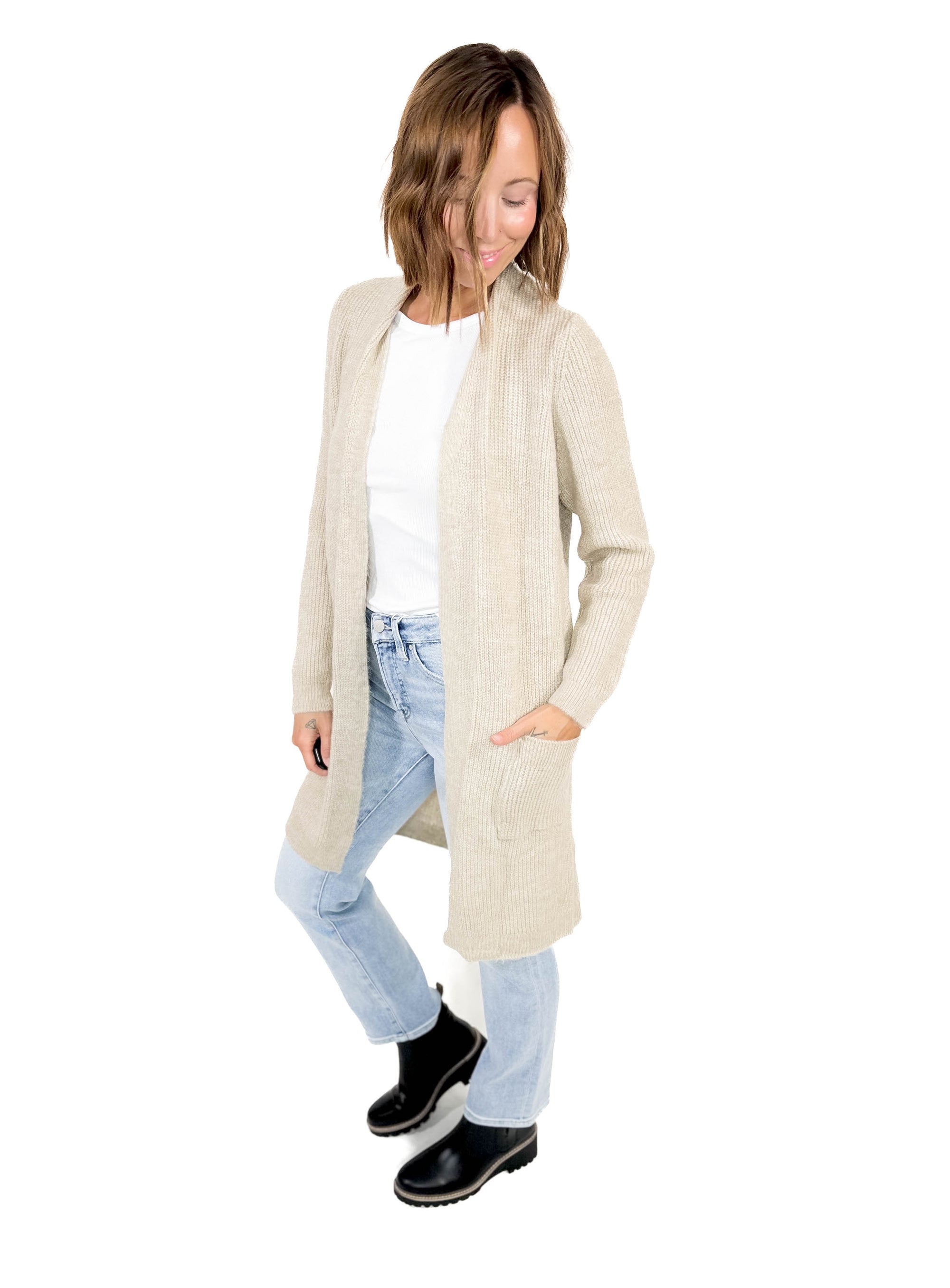 ONLY Jade Cardigan- OATMEAL-FINAL SALE