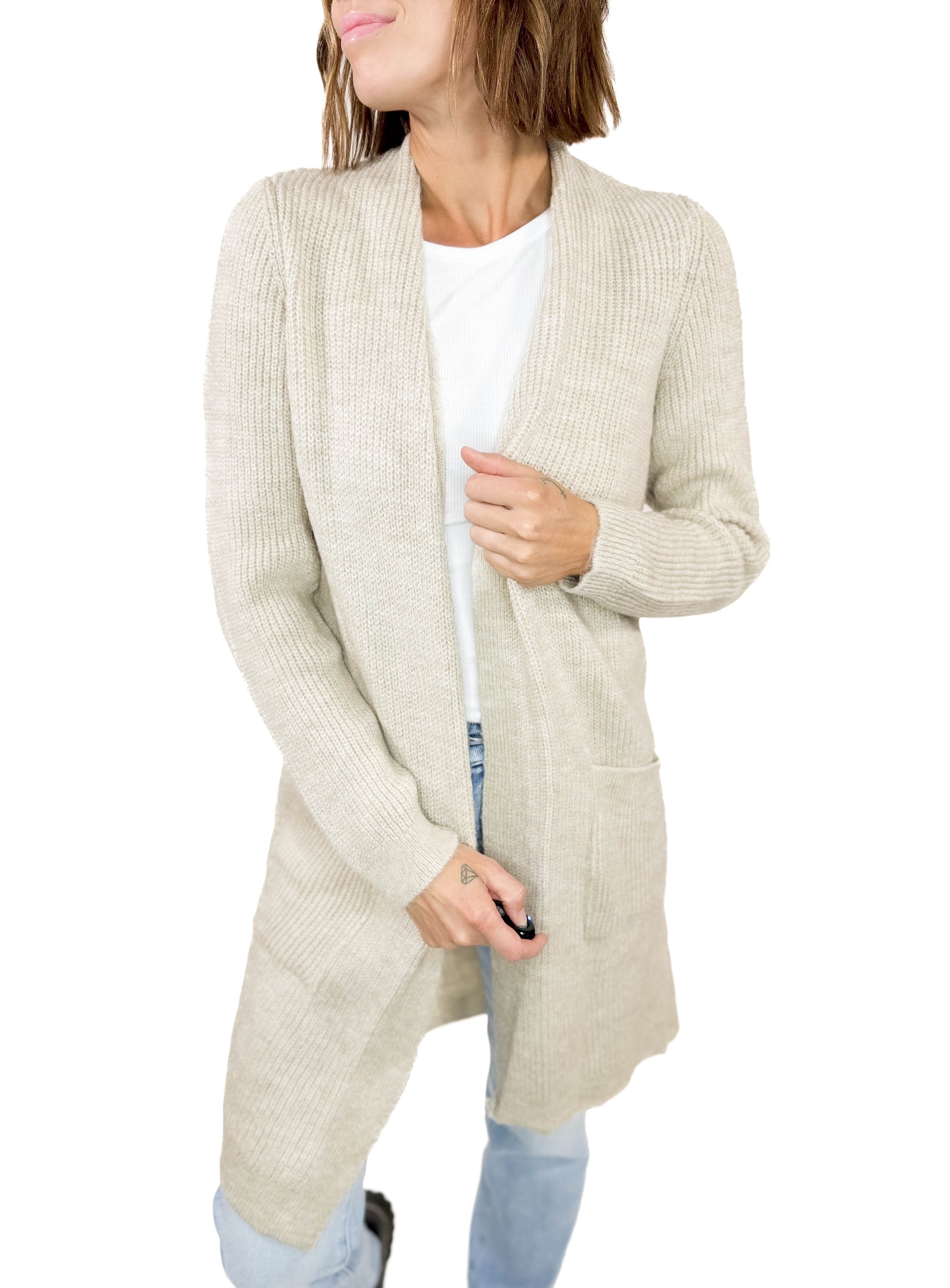 ONLY Jade Cardigan- OATMEAL-FINAL SALE