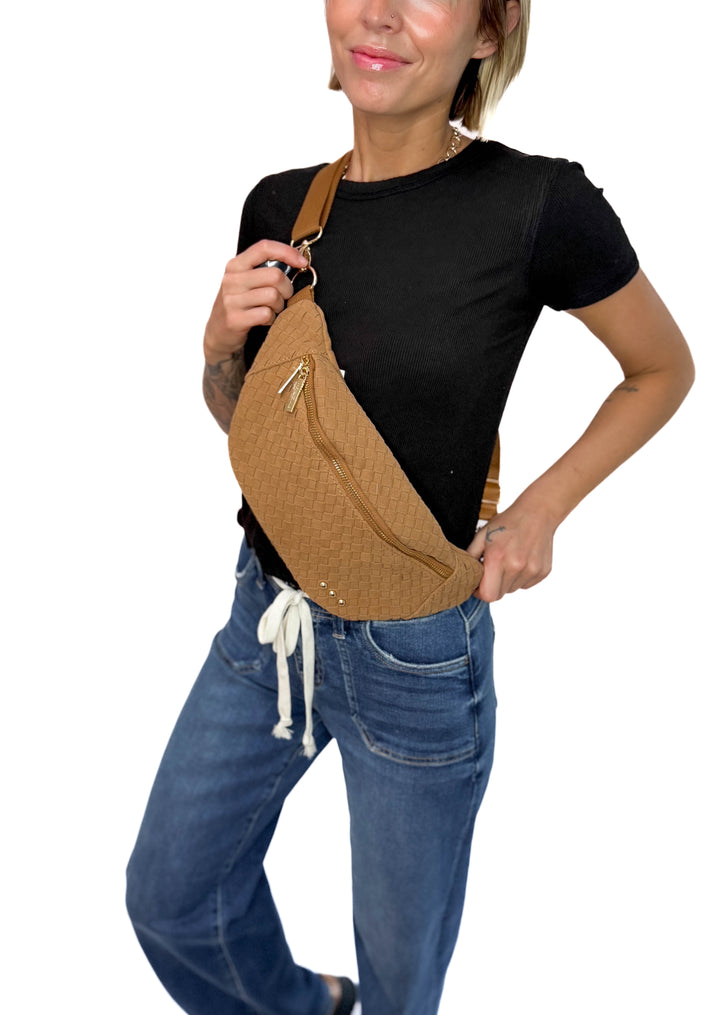 Susie Suede Bum Bag- CAMEL