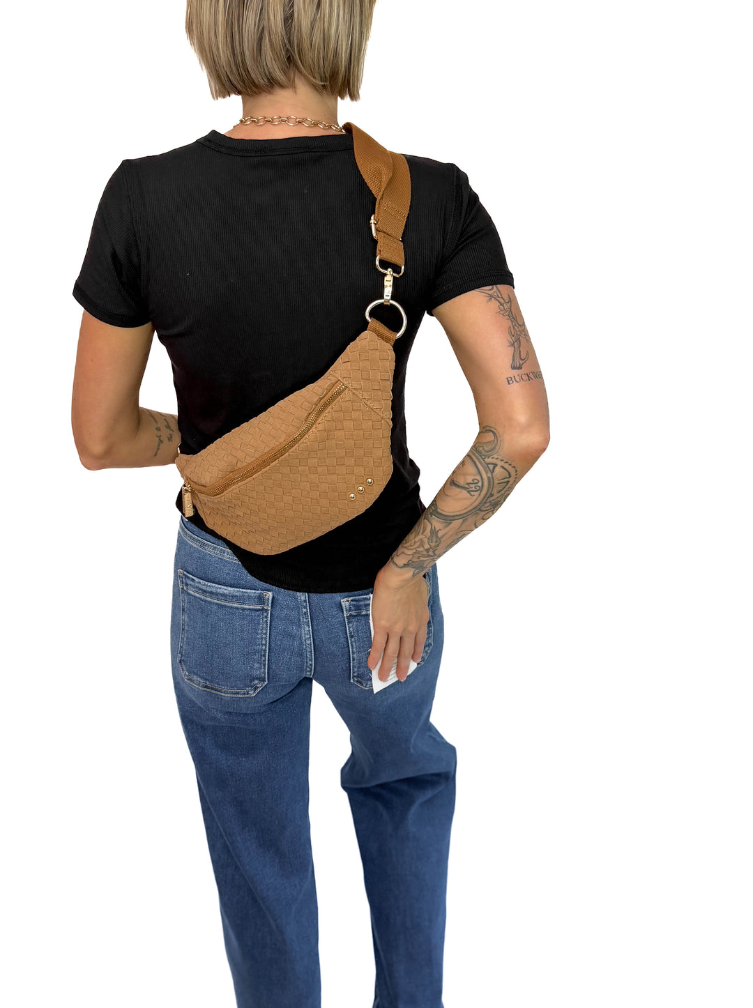 Susie Suede Bum Bag- CAMEL