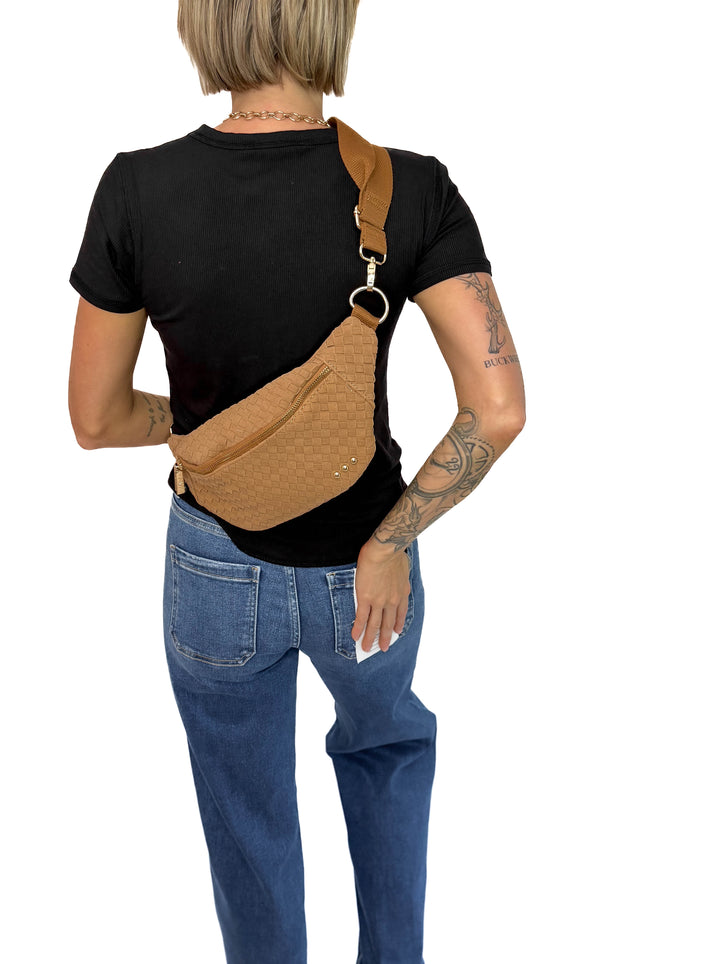 Susie Suede Bum Bag- CAMEL