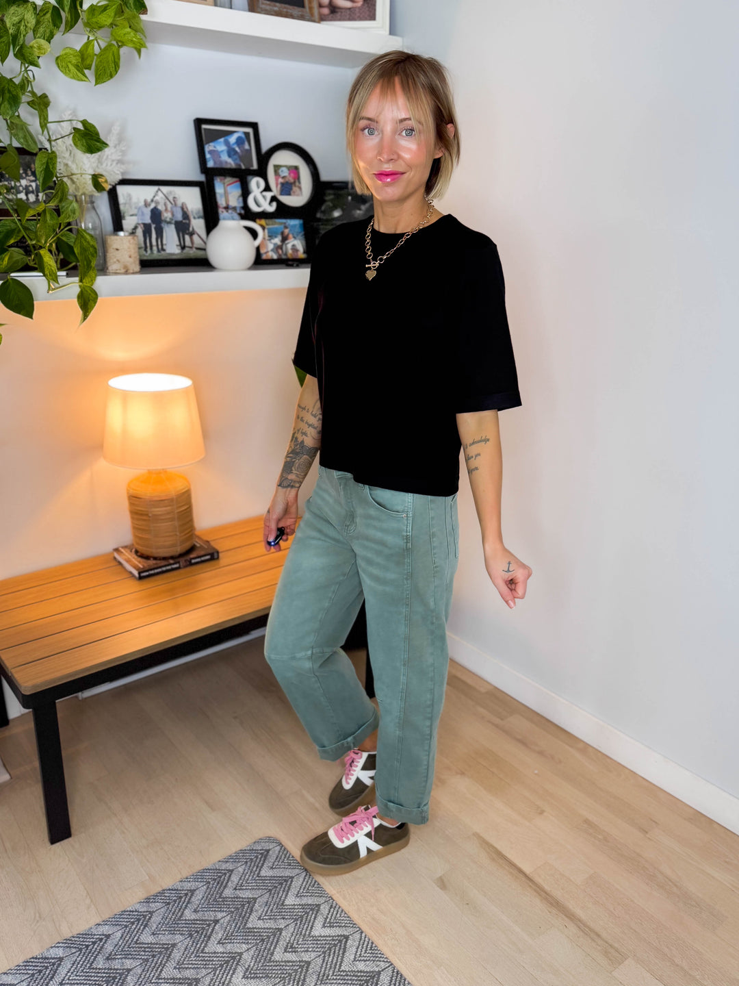 VERO MODA Silvie Knit Short Sleeve- BLACK