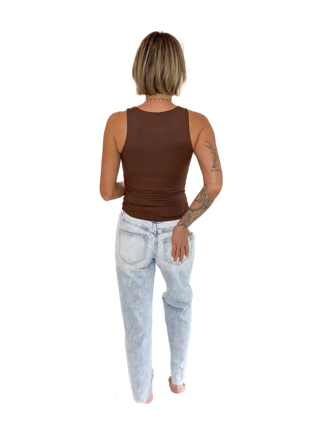 Mica Chester Mid Rise Ankle Straight Leg Jeans- ACID LIGHT