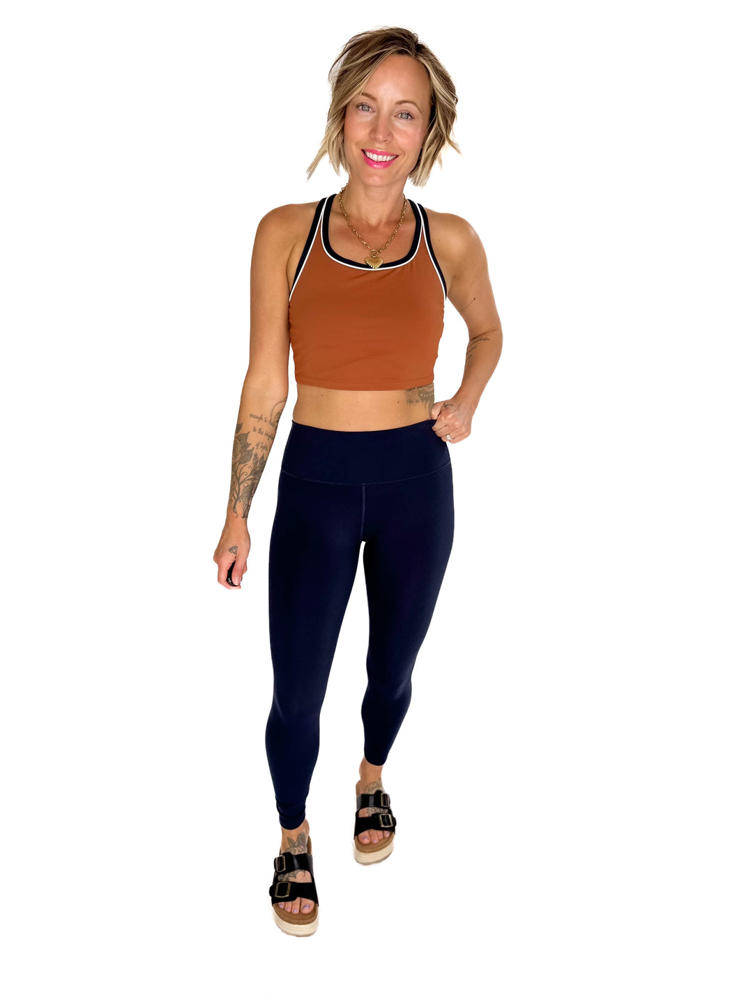MONO B Antonia Power Pace Active Set- NAVY COMBO