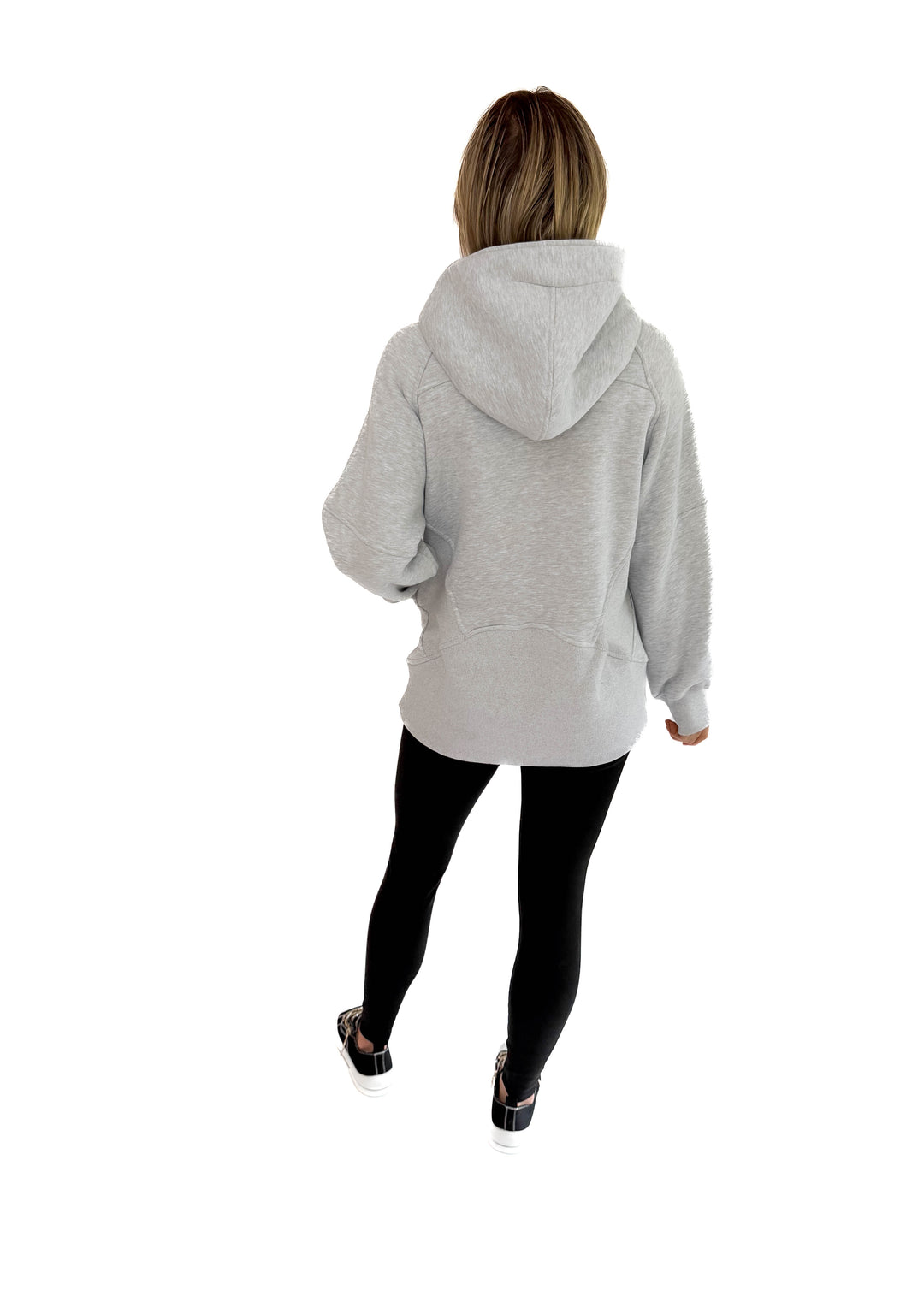 Hunter Hooded Pullover- HEATHER GREY