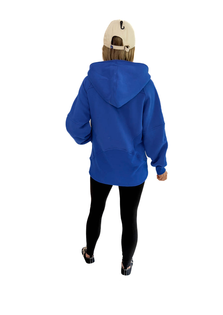 Hunter Hooded Pullover- COBALT