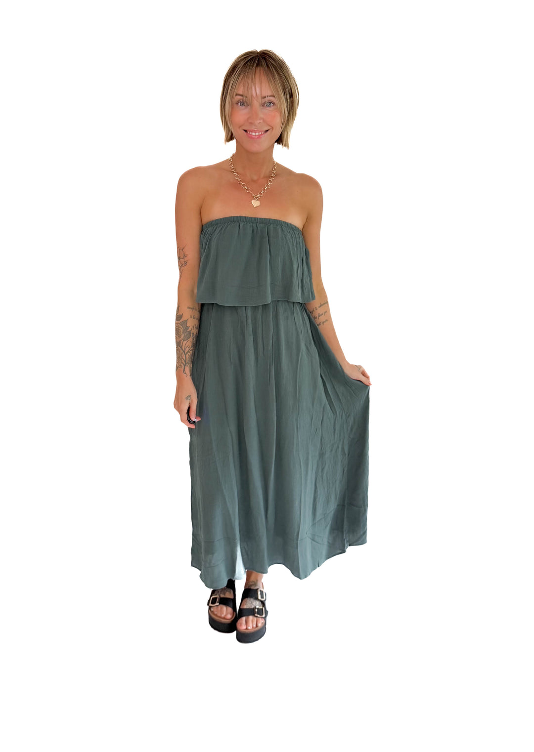 Serena Tiered Maxi Dress- ASH JADE