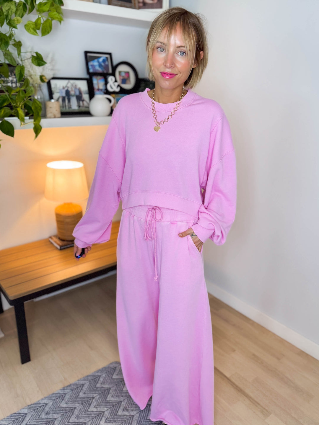 Amora Knit Set- BUBBLEGUM