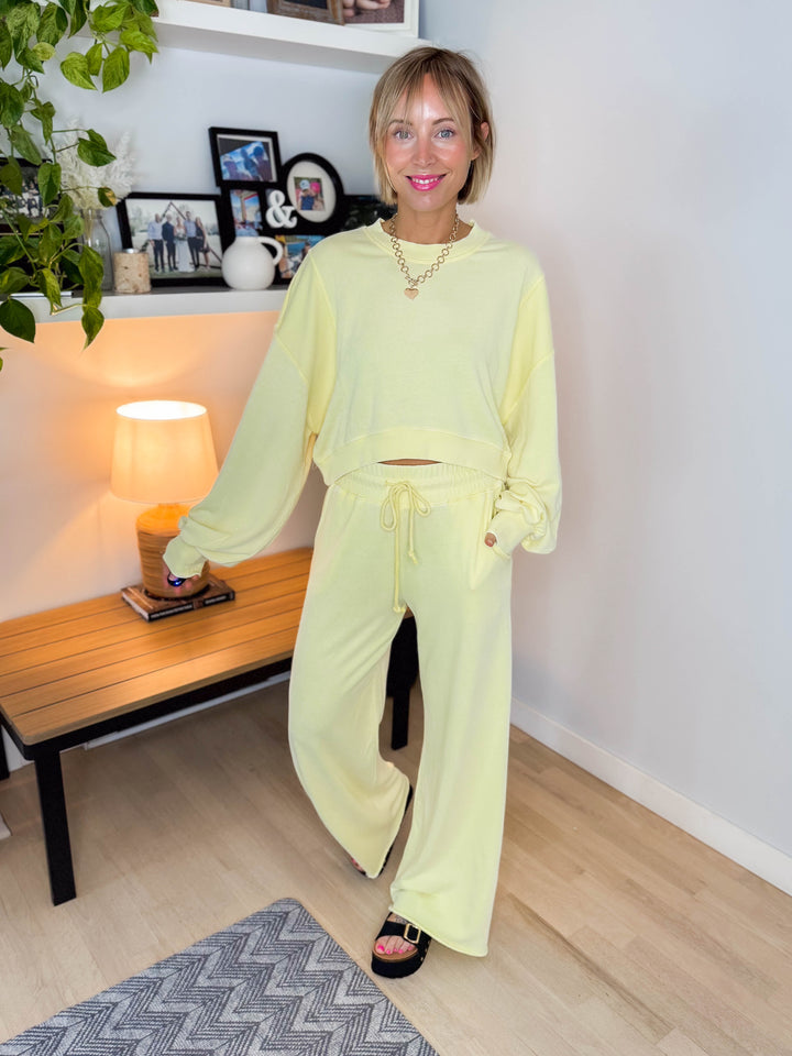 Amora Knit Set- LEMONADE