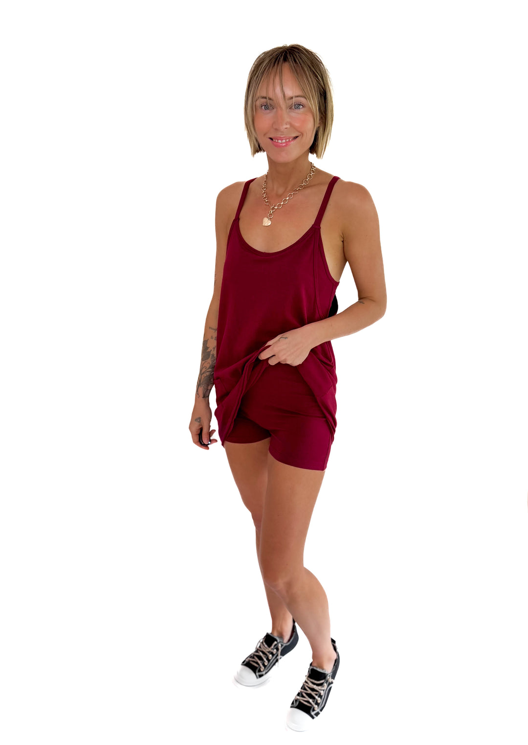 Isla Romper Dress- CABARNET