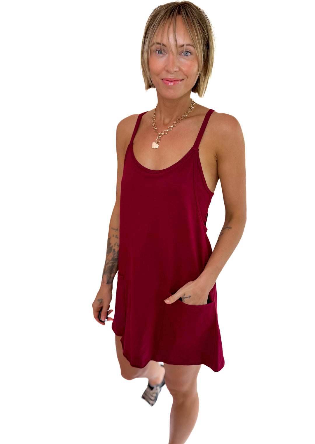 Isla Romper Dress- CABARNET
