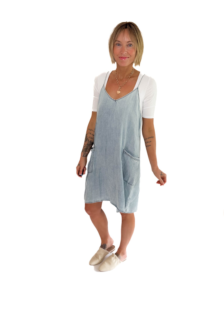 Kelsey Tencel Mini Dress- LIGHT