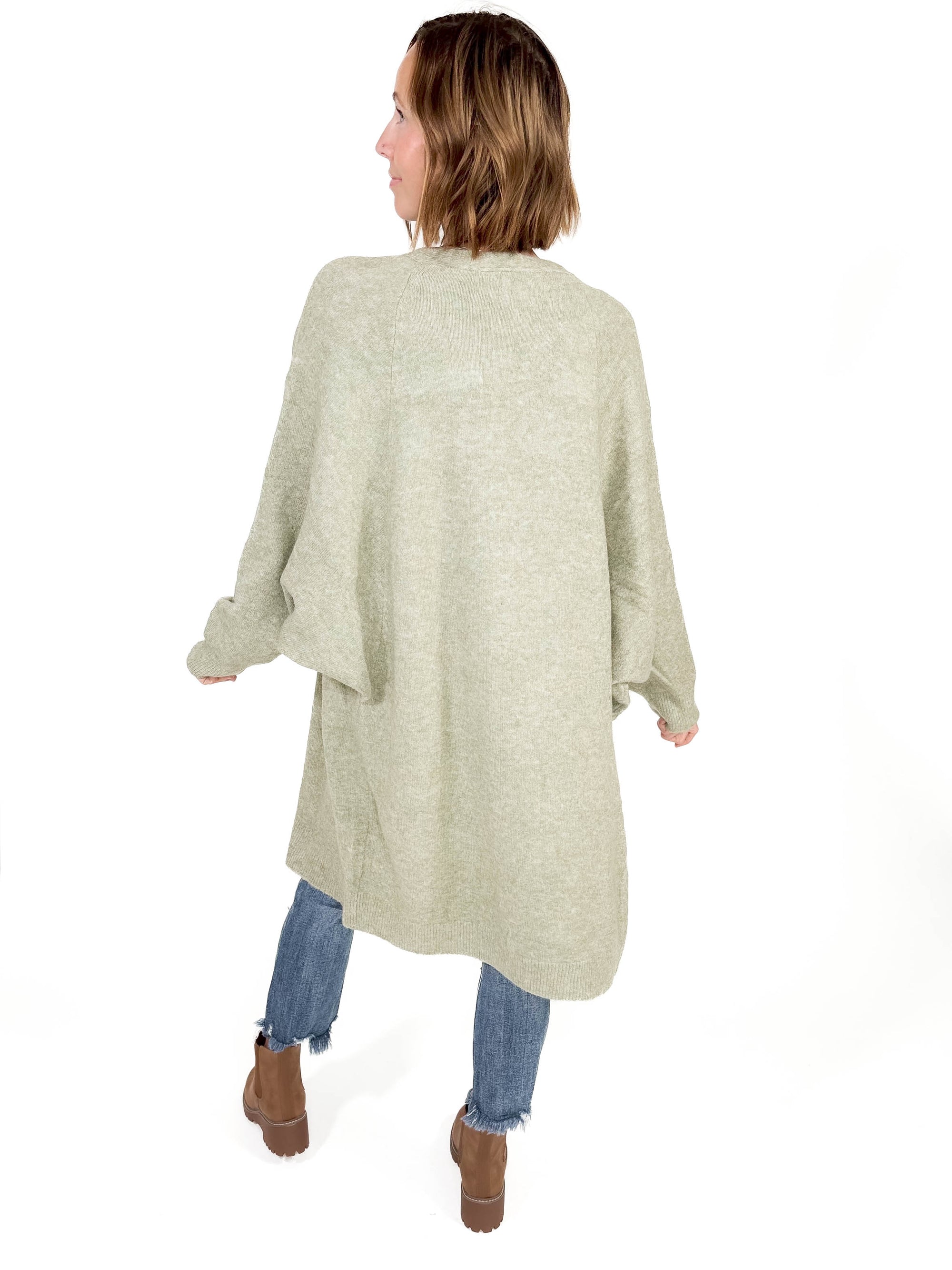 Margot Cozy Cardigan- SAGE -FINAL SALE