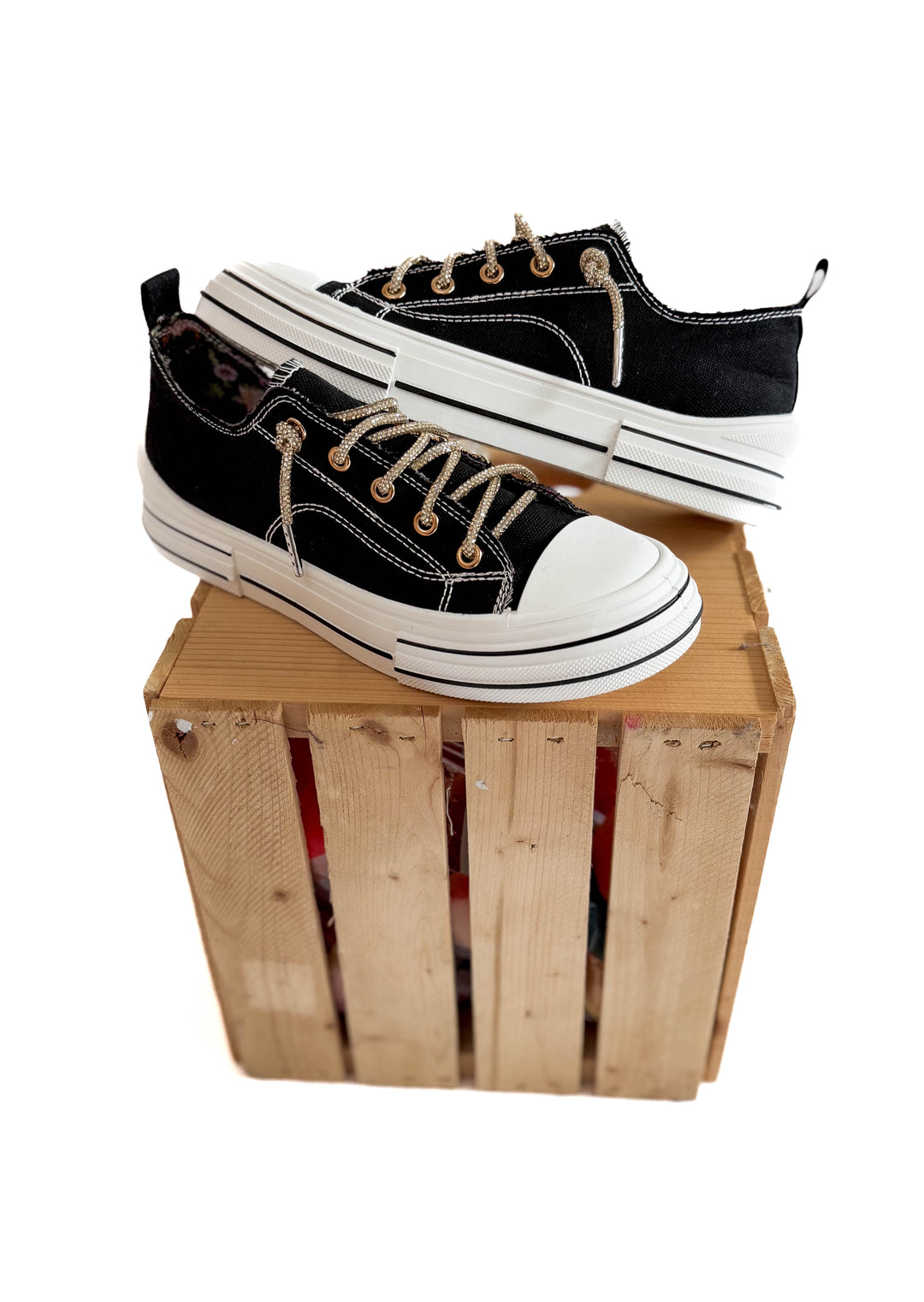 Amanda Gold Lace Sneaker