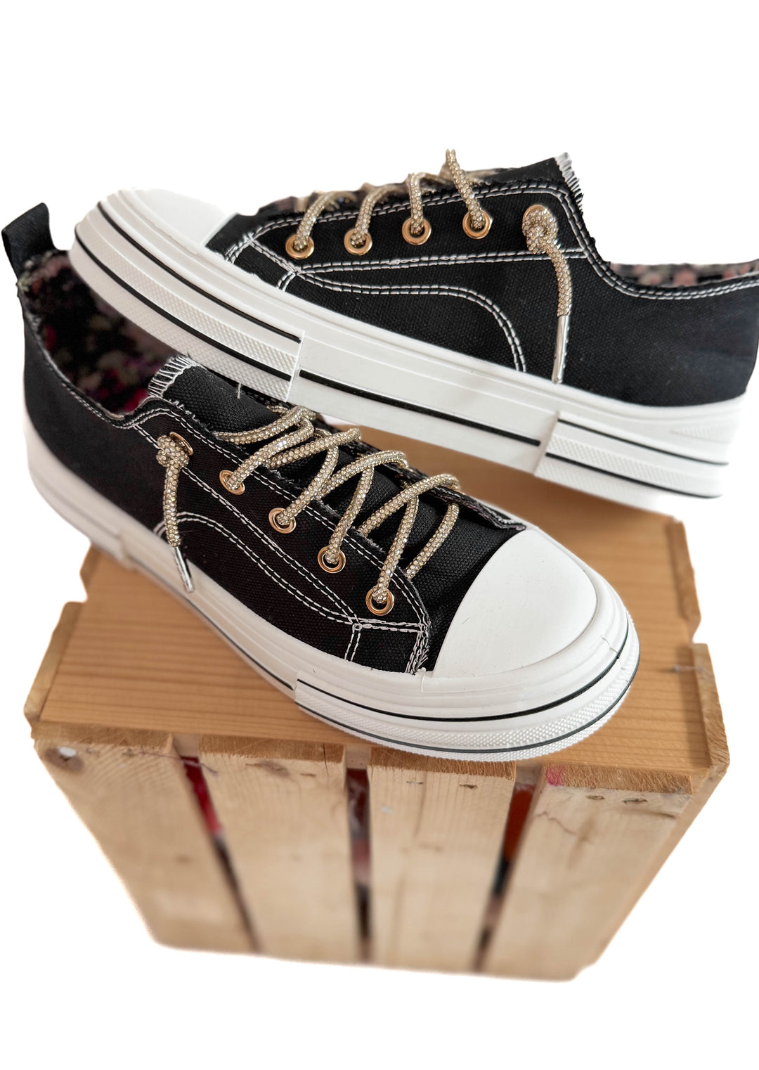 Amanda Gold Lace Sneaker