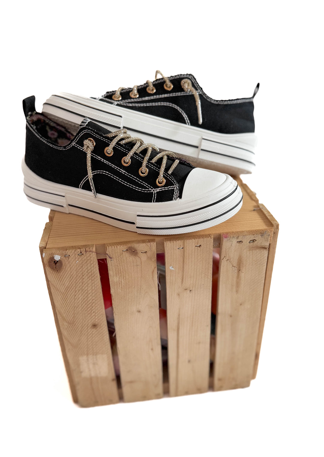 Amanda Gold Lace Sneaker