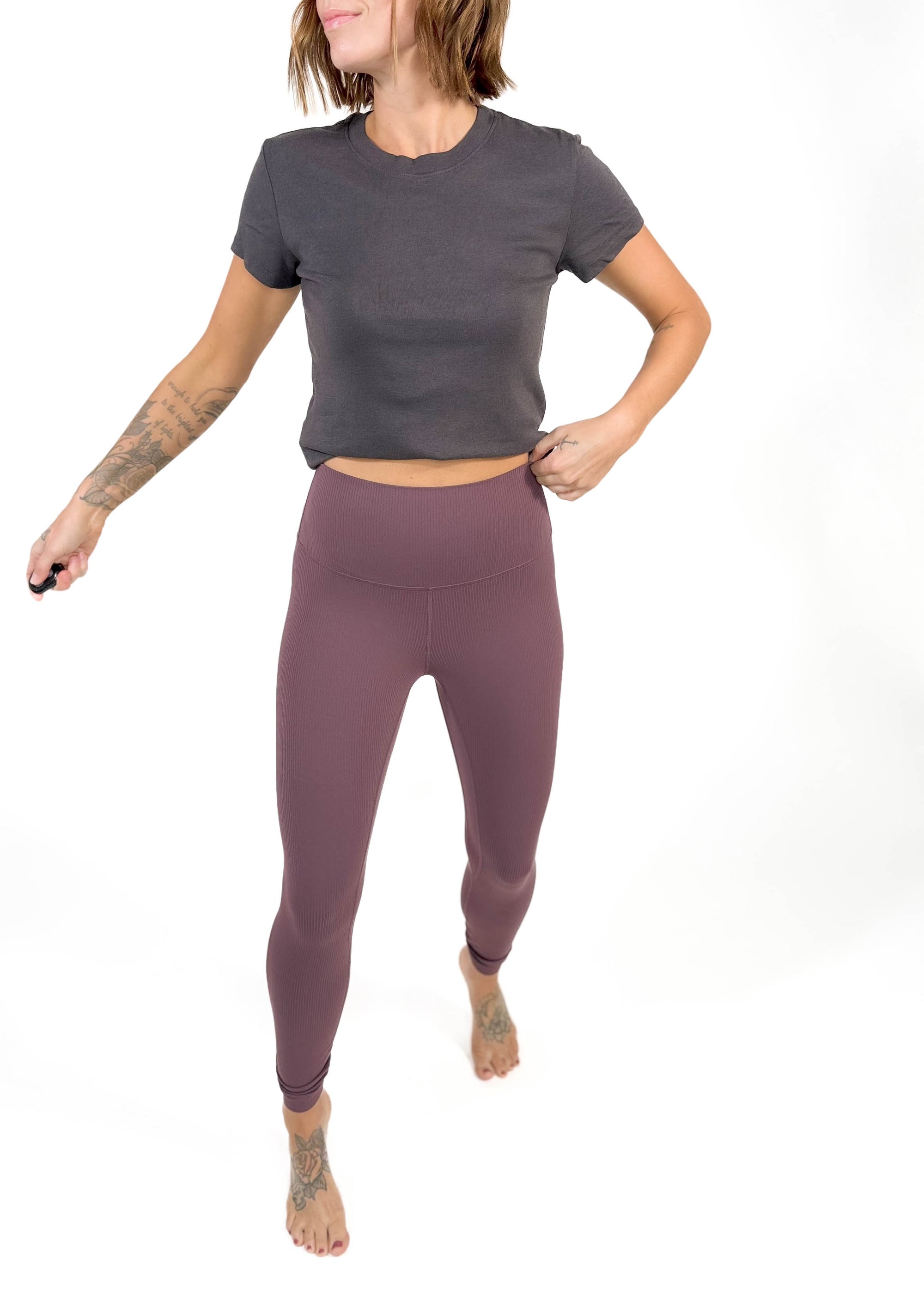 MPG Elite Ribbed Legging-HUCKLEBERRY