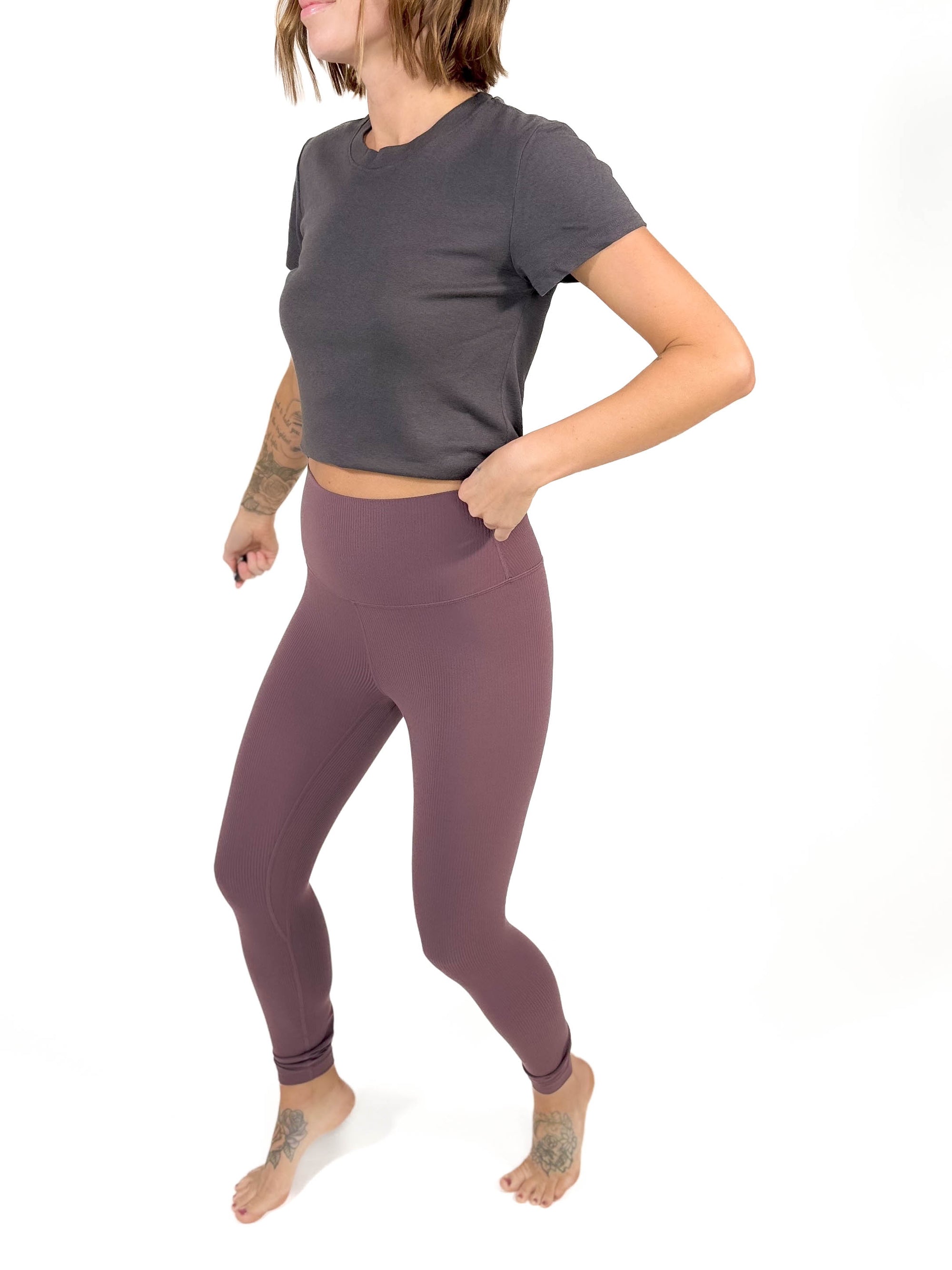 MPG Elite Ribbed Legging-HUCKLEBERRY