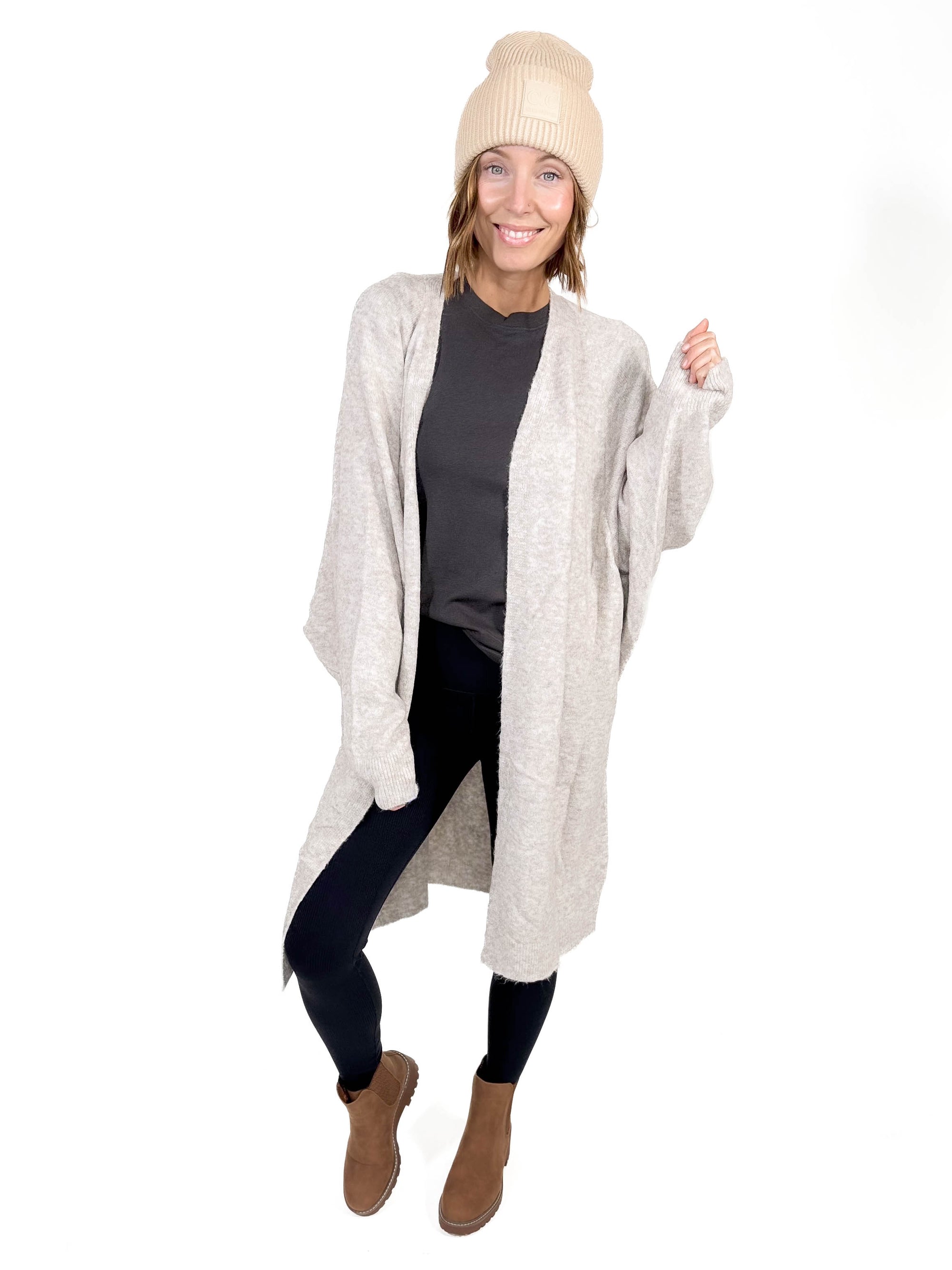 Margot Cozy Cardigan- BEIGE -FINAL SALE